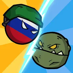 Скачать Countryballs - Zombie Attack [Взлом/МОД Unlocked] на Андроид