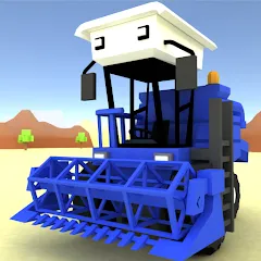 Скачать Blocky Farm Racing & Simulator [Взлом/МОД Много денег] на Андроид