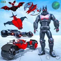 Скачать Bat Hero Man Game : Robot Game [Взлом/МОД Много денег] на Андроид