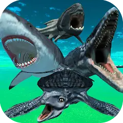 Скачать Dino Battle Arena Jurassic Sea [Взлом/МОД Много денег] на Андроид