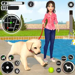 Скачать Dog Simulator Pet Dog Games 3D [Взлом/МОД Много денег] на Андроид