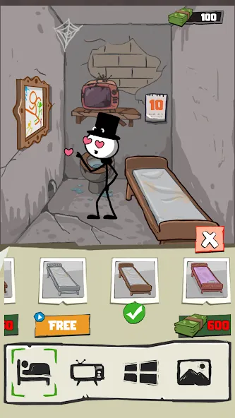 Скачать Prison Break: Stickman Story [Взлом/МОД Бесконечные деньги] на Андроид