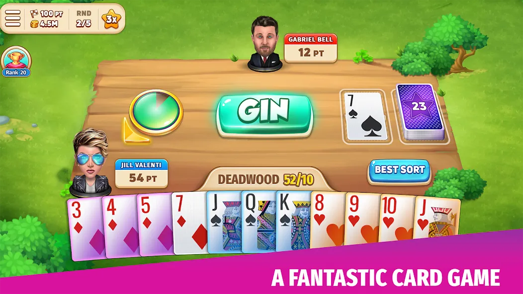 Gin Rummy Stars - Card Game: крутая игра для настоящих геймеров!