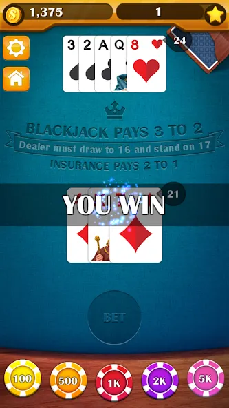 Скачать Blackjack Showdown: 21 Duel на Андроид - игра для настоящих геймеров