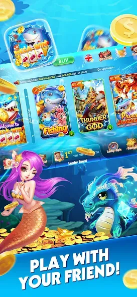 Скачать Mega Win Slot - Fishing Hunter на Андроид - Стань лучшим рыбаком!