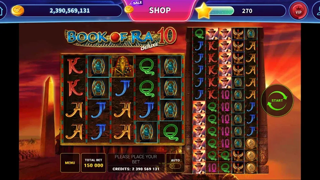 Крутой геймер представляет: Book of Ra™ Deluxe Slot на Андроид