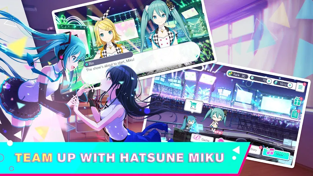 Скачать HATSUNE MIKU: COLORFUL STAGE! [Взлом/МОД Бесконечные деньги] на Андроид