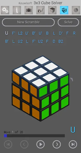 Скачать 3x3 Cube Solver - лучший помощник для решения головоломки на Андроид