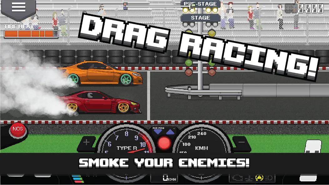 Скачать Pixel Car Racer на Андроид – уникальная гоночная игра