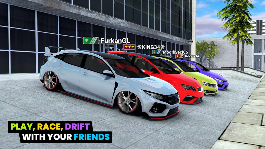 Скачать Car Parking 3D: Online Drift [Взлом/МОД Бесконечные деньги] на Андроид