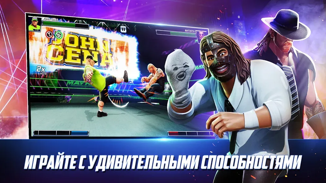 Скачать WWE Mayhem [Взлом/МОД Unlocked] на Андроид