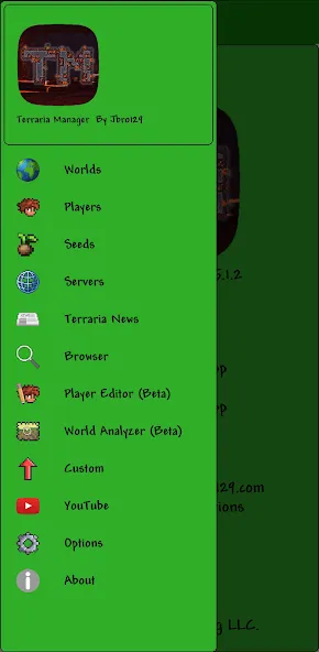 Скачать Terraria Manager [Взлом/МОД Меню] на Андроид