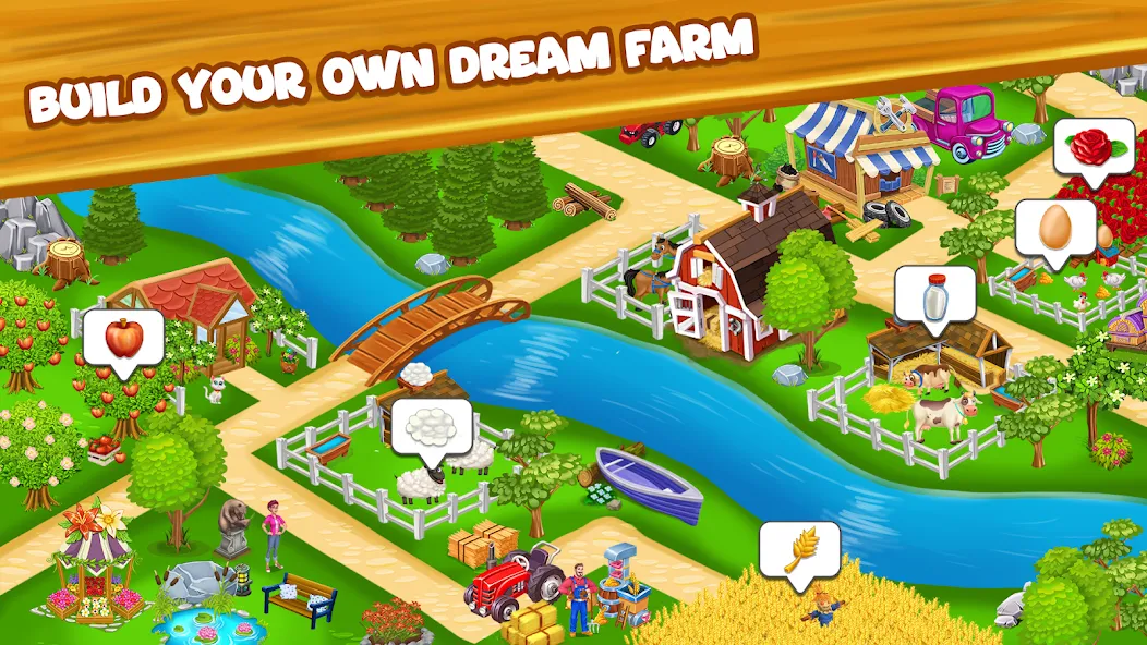 Скачать Farm Day фермер: Offline игры [Взлом/МОД Меню] на Андроид