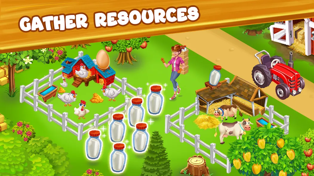 Скачать Farm Day фермер: Offline игры [Взлом/МОД Меню] на Андроид