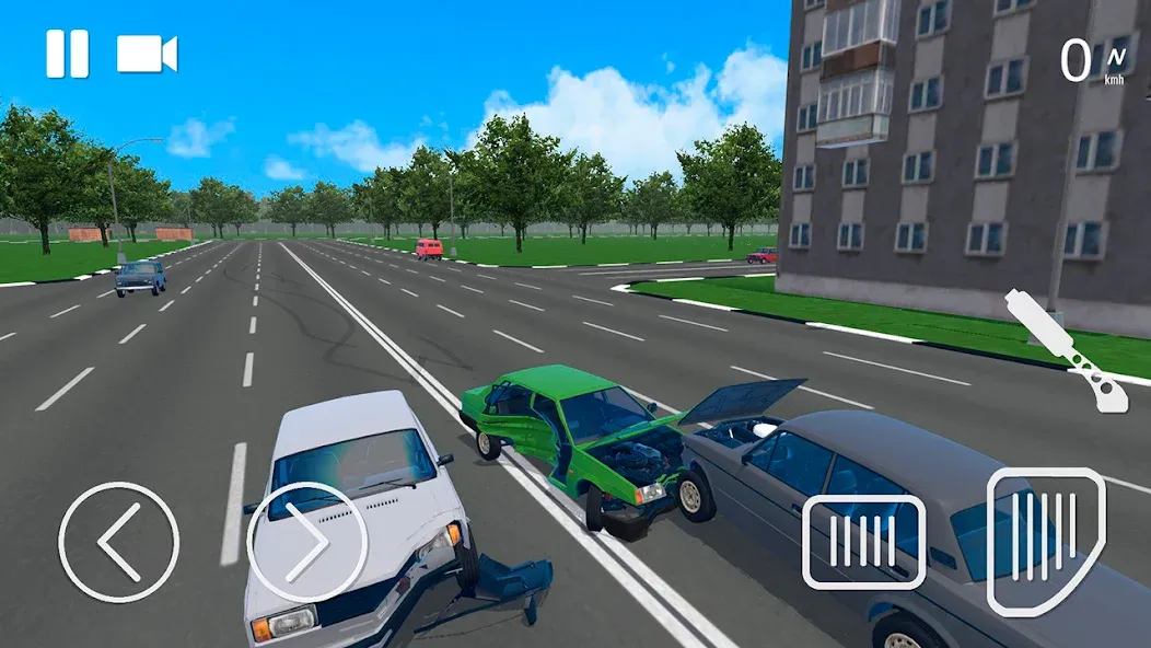 Скачать Russian Car Crash Simulator [Взлом/МОД Много денег] на Андроид