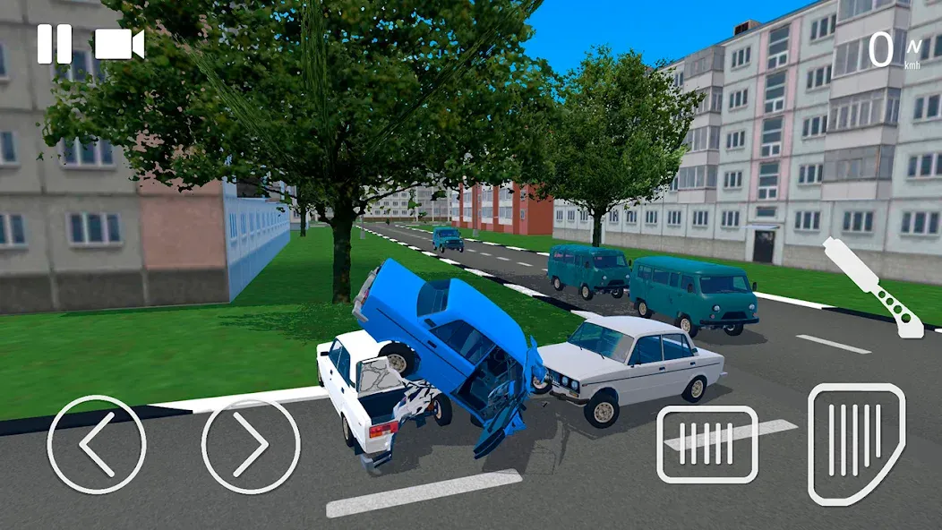 Скачать Russian Car Crash Simulator [Взлом/МОД Много денег] на Андроид