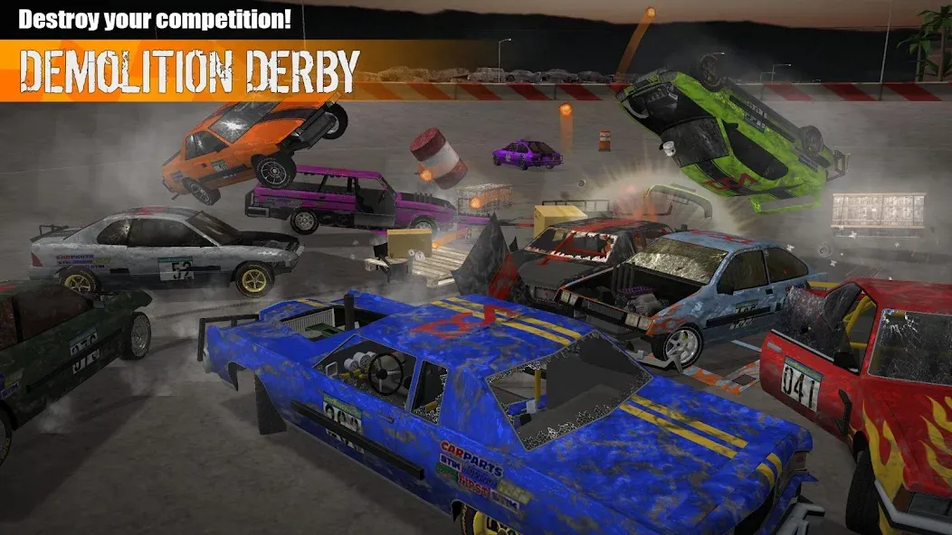 Скачать Demolition Derby 3 [Взлом/МОД Unlocked] на Андроид