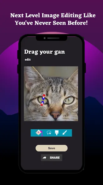 Скачать Drag Your Gan AI 2: DragGan 3D [Взлом/МОД Все открыто] на Андроид