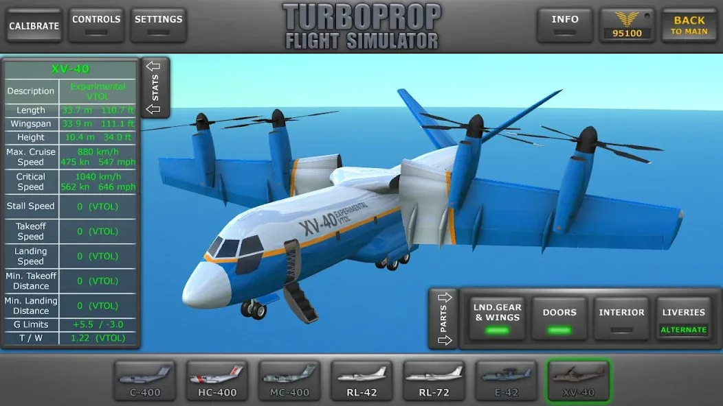 Скачать Turboprop Flight Simulator [Взлом/МОД Меню] на Андроид