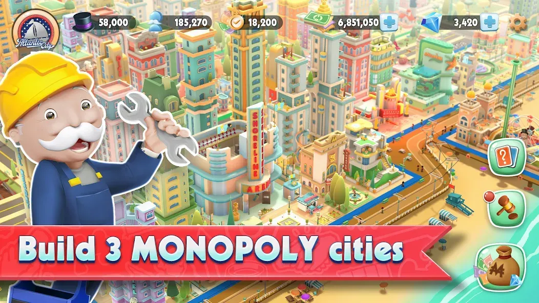 Скачать MONOPOLY Tycoon [Взлом/МОД Меню] на Андроид