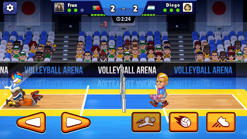 Скачать Volleyball Arena: Spike Hard [Взлом/МОД Unlocked] на Андроид