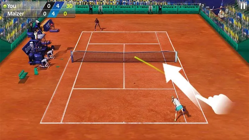 Скачать Теннис пальцем 3D - Tennis [Взлом/МОД Бесконечные деньги] на Андроид