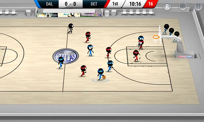 Скачать Stickman Basketball 3D [Взлом/МОД Все открыто] на Андроид