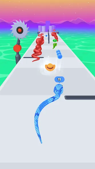 Скачать Snake Run Race・3D Игра Змейка [Взлом/МОД Меню] на Андроид