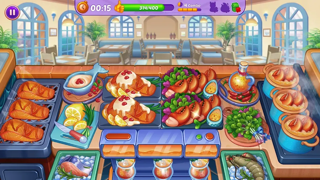 Скачать Cooking Crush: кухня игра [Взлом/МОД Все открыто] на Андроид