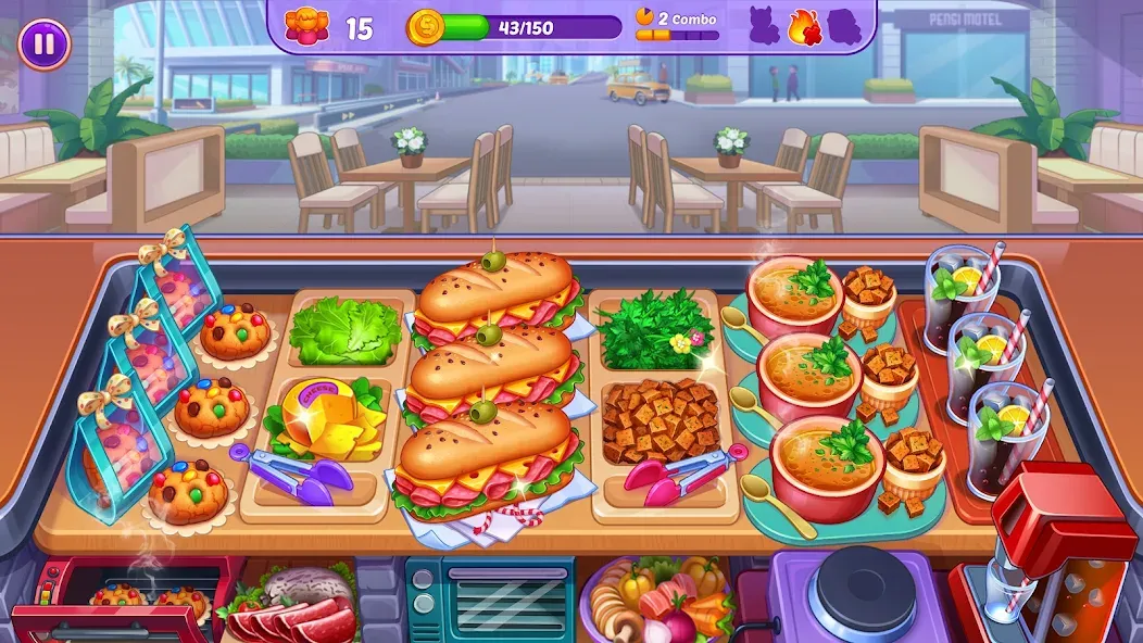 Скачать Cooking Crush: кухня игра [Взлом/МОД Все открыто] на Андроид