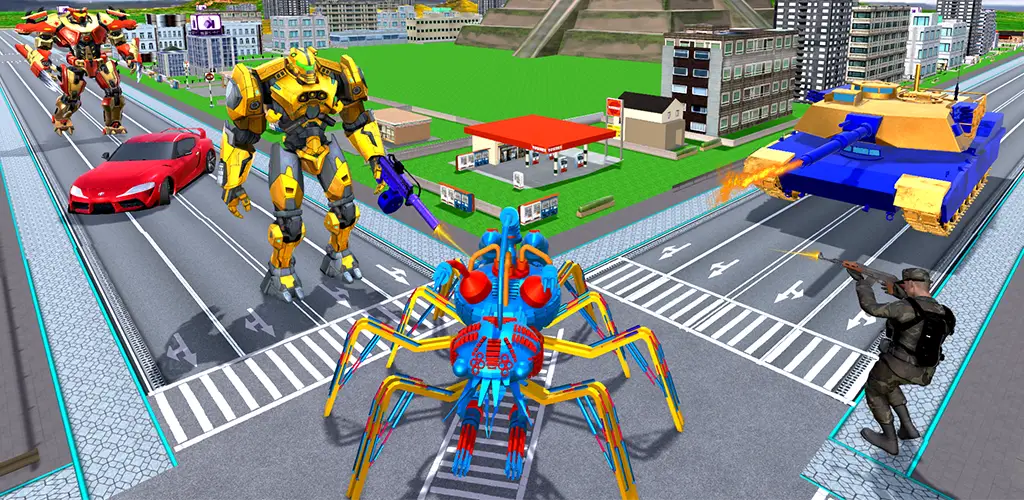 Скачать Spider Robots Transformer 3D [Взлом/МОД Меню] на Андроид