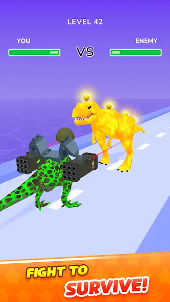 Скачать Dino Evolution Run 3D [Взлом/МОД Unlocked] на Андроид