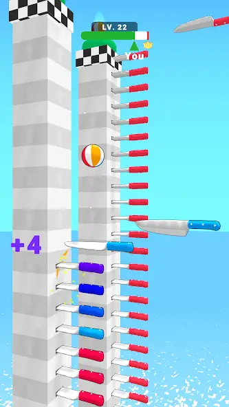 Скачать Ball Up: Knife Racing [Взлом/МОД Много денег] на Андроид