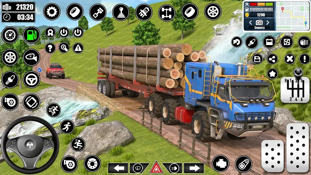 Скачать Log Transporter Truck Driving [Взлом/МОД Unlocked] на Андроид