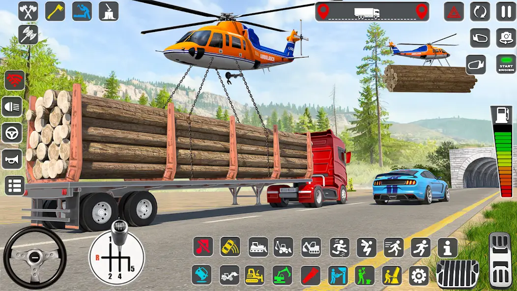 Скачать Log Transporter Truck Driving [Взлом/МОД Unlocked] на Андроид