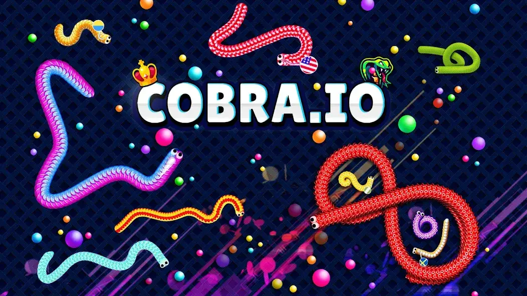 Скачать Cobra.io - игра со змеей IO [Взлом/МОД Все открыто] на Андроид