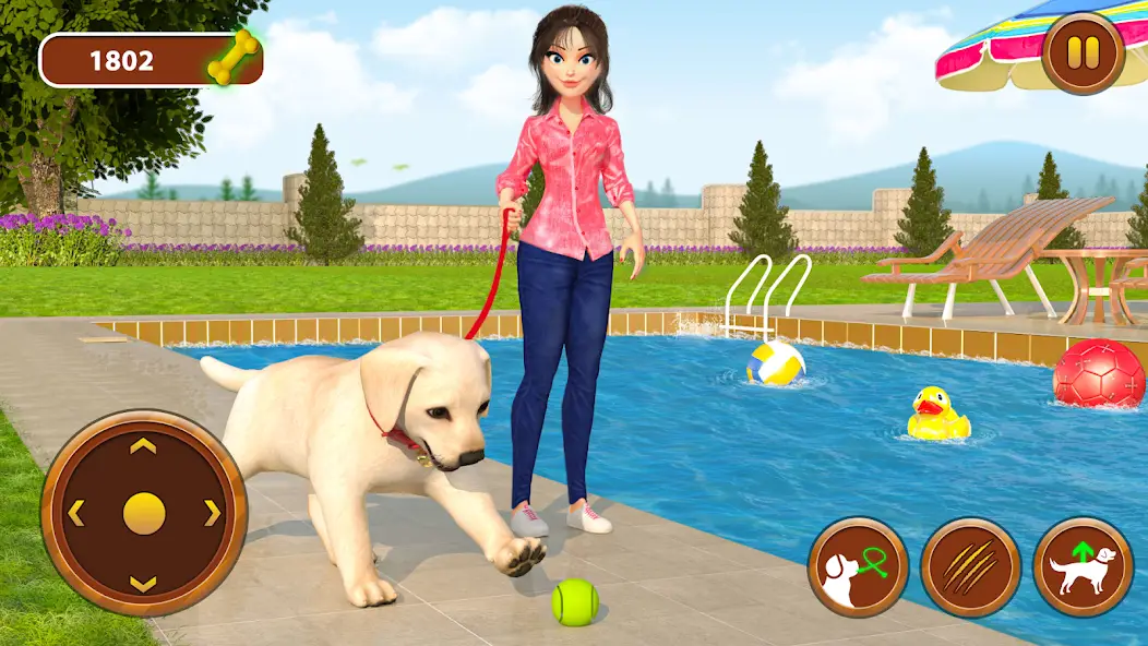 Скачать Dog Simulator Pet Dog Games 3D [Взлом/МОД Много денег] на Андроид